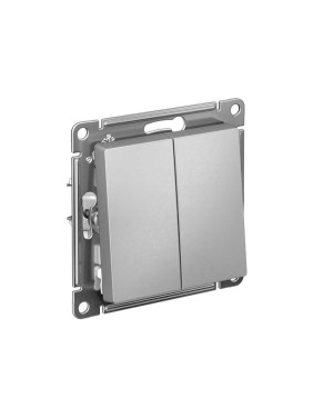1-клавишный переключатель Systeme Electric ATLASDESIGN, сх.6, 10АХ, мех., быстрозажим. клем., АЛЮМИНИЙ ATN000361S