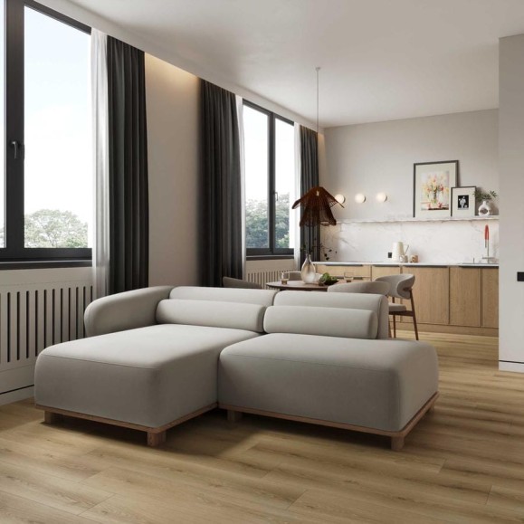 Плитка FLOORWOOD SPC Quantum 0,5 4V (1220х228х5 мм) c подложкой Дуб Родер (2,23 кв.м) 9567 Т0039036