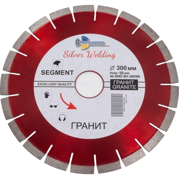 Диск алмазный отрезной TRIO-DIAMOND 30050 Grand Segment Гранит SWG901 Диск алмазный отрезной TRIO-DIAMOND 30050 Grand Segment Гранит SWG901