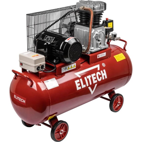 Компрессор Elitech КПР 100/550/3.0 (550 л/мин, 3кВт, 100л) 198651 Компрессор Elitech КПР 100/550/3.0 (550 л/мин, 3кВт, 100л) 198651