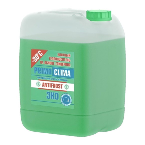 Теплоноситель Глицерин -30C ECO 20 кг, канистра, цвет зеленый Primoclima Antifrost PA-30C ECO 20 Теплоноситель Глицерин -30C ECO 20 кг, канистра, цвет зеленый Primoclima Antifrost PA-30C ECO 20