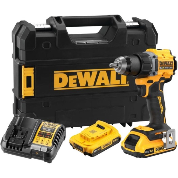 Аккумуляторная дрель-шуруповерт DEWALT DCD794D2T, 18В, 1650об/мин, с 2 АКБ 2 Ач и ЗУ, в кейсе TSTAK DCD794D2T-QW Аккумуляторная дрель-шуруповерт DEWALT DCD794D2T, 18В, 1650об/мин, с 2 АКБ 2 Ач и ЗУ, в кейсе TSTAK DCD794D2T-QW