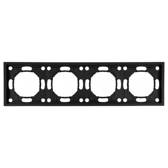Рамка STEKKER PFR00-5004-05 4-местная, серия Эмили, черный уголь, soft touch, 49861 Рамка STEKKER PFR00-5004-05 4-местная, серия Эмили, черный уголь, soft touch, 49861