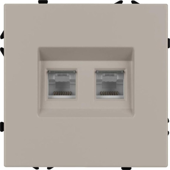Механизм сдвоенной компьютерной розетки Arlight SCT-NOBE-MPC2-SFPL-CA 1шт 059450 Механизм сдвоенной компьютерной розетки Arlight SCT-NOBE-MPC2-SFPL-CA 1шт 059450