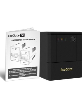 Источник бесперебойного питания ExeGate Power NB-2200.LED.AVR.8C13 2200VA/1300W, LED, AVR, 8 C13, батарея 12V 9Ah - 2 шт., металлический корпус, Black 299819