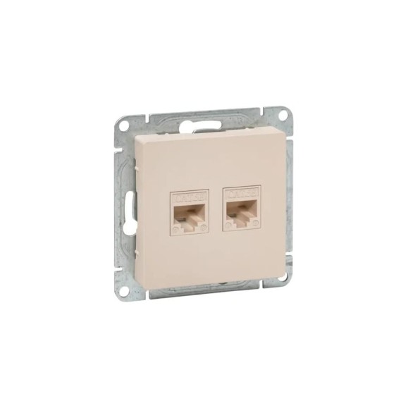 Механизм розетки EKF RJ45 - 2шт, (cat5), кремовый Эпика UP1-SOI-2RJ45-5 Механизм розетки EKF RJ45 - 2шт, (cat5), кремовый Эпика UP1-SOI-2RJ45-5