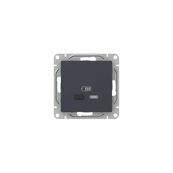 Механизм розетки EKF USB-С, быстрая, графит Эпика UP1-SOG-USBCF Механизм розетки EKF USB-С, быстрая, графит Эпика UP1-SOG-USBCF