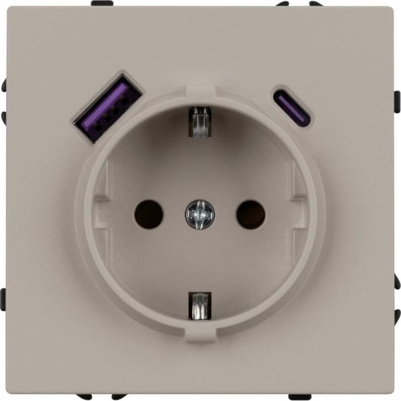 Механизм розетки Arlight с USB зарядкой SCT-NOBE-MUAC-SFPL-CA 1шт 059444 Механизм розетки Arlight с USB зарядкой SCT-NOBE-MUAC-SFPL-CA 1шт 059444