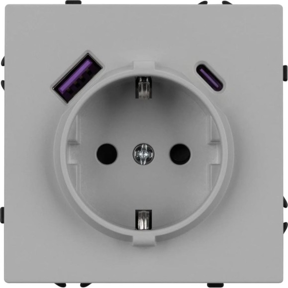 Механизм розетки Arlight с USB зарядкой SCT-NOBE-MUAC-SFPL-IS 1шт 059445 Механизм розетки Arlight с USB зарядкой SCT-NOBE-MUAC-SFPL-IS 1шт 059445