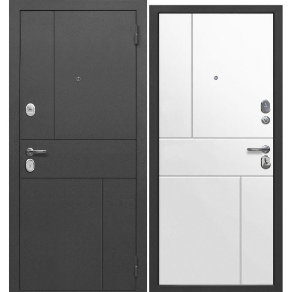 Дверь DIVA Формен Ф-16 2050х960, правая, графит/белый матовый УТ-00084440 Дверь DIVA Формен Ф-16 2050х960, правая, графит/белый матовый УТ-00084440