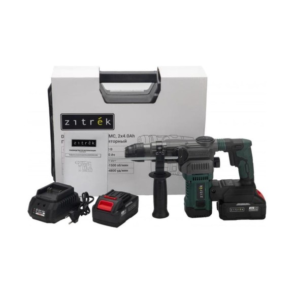 Перфоратор аккумуляторный Zitrek DESTROYER 20 PRO в кейсе, 20В, 2x4.0Ач 085-1092 Перфоратор аккумуляторный Zitrek DESTROYER 20 PRO в кейсе, 20В, 2x4.0Ач 085-1092