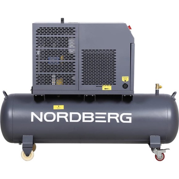 Компрессор винтовой NORDBERG 4 кВт, 10 бар, 450 л/мин, ресивер 180 л, IP54 NCF5R Компрессор винтовой NORDBERG 4 кВт, 10 бар, 450 л/мин, ресивер 180 л, IP54 NCF5R