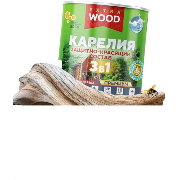 Защитно-красящий состав 3в1 для древесины Карелия Махагон (9 л) WOOD Farbitex 4300016985 Защитно-красящий состав 3в1 для древесины Карелия Махагон (9 л) WOOD Farbitex 4300016985