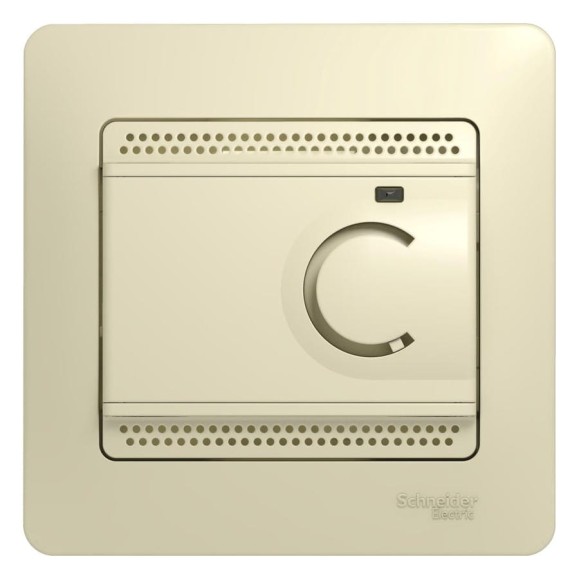 Термостат теплого пола Systeme Electric (Schneider Electric) GLOSSA, электронный с датчиком, 10 A, бежевый GSL000238 Термостат теплого пола Systeme Electric (Schneider Electric) GLOSSA, электронный с датчиком, 10 A, бежевый GSL000238