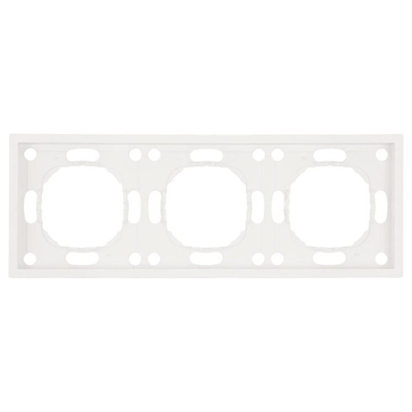 Рамка STEKKER PFR00-5003-01 3-местная, серия Эмили, белый фарфор, soft touch, 49886 Рамка STEKKER PFR00-5003-01 3-местная, серия Эмили, белый фарфор, soft touch, 49886