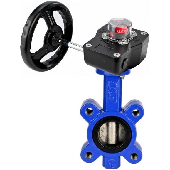 Затвор дисковый DN.ru QT450-304-NBR-2W-Fb-H Ду50 Ру16 редуктор HGB-1 D050-89732 Затвор дисковый DN.ru QT450-304-NBR-2W-Fb-H Ду50 Ру16 редуктор HGB-1 D050-89732