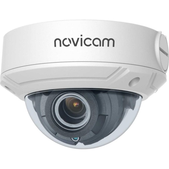 IP видеокамера купольная Novicam PRO 27 v. - антивандальная IK10, матрица 1/2.8 CMOS, 2 Мп 25/30 к/с, объектив вариофокальный 2.8-12 мм, уличная всепогодная IP67, И 1283 IP видеокамера купольная Novicam PRO 27 v. - антивандальная IK10, матрица 1/2.8 CMOS, 2 Мп 25/30 к/с, объектив вариофокальный 2.8-12 мм, уличная всепогодная IP67, И 1283