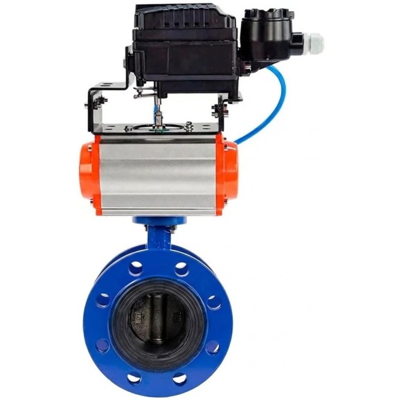 Затвор дисковый DN.ru GGG40-304-EPDM-2W-F-H Ду100 Ру16 пневмопривод DA-105 и позиционером EPRP1-NU-0-08 D050-56097 Затвор дисковый DN.ru GGG40-304-EPDM-2W-F-H Ду100 Ру16 пневмопривод DA-105 и позиционером EPRP1-NU-0-08 D050-56097
