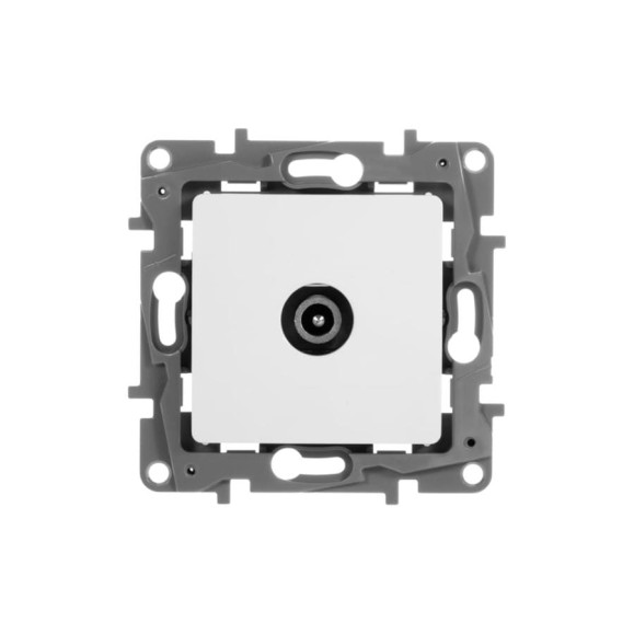 Розетка TV IEK ETIKA проходная, белый 672263 Розетка TV IEK ETIKA проходная, белый 672263
