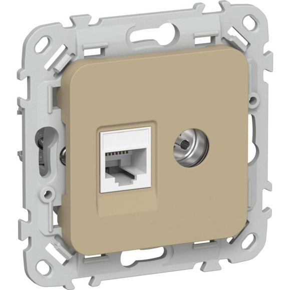 Розетка двойная IEK FLITE RJ45/TV кат.5Е UTP РКТВ5е-2-0-ФлХ хаки FI-AK22-1-K59 Розетка двойная IEK FLITE RJ45/TV кат.5Е UTP РКТВ5е-2-0-ФлХ хаки FI-AK22-1-K59