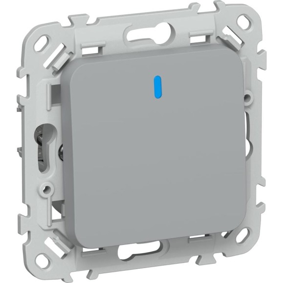 Выключатель IEK FLITE 1-клавишный, проходной, с индикацией 10А ВС61-1-1-ФлС серый FI-V12-1-10-1-K03 Выключатель IEK FLITE 1-клавишный, проходной, с индикацией 10А ВС61-1-1-ФлС серый FI-V12-1-10-1-K03