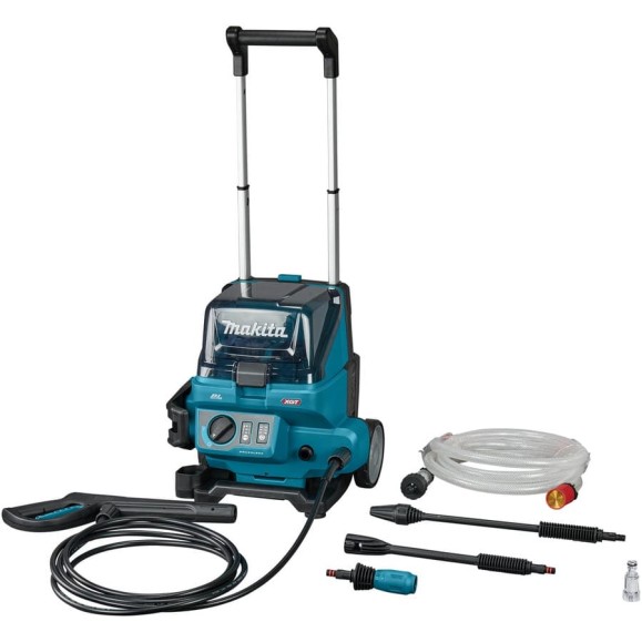 Мойка высокого давления аккумуляторная Makita XGT BL 40 V MAX, 1.2 кВт, 115 бар, 420 л/ч, шланг 5 м, 2 HW001GZ Мойка высокого давления аккумуляторная Makita XGT BL 40 V MAX, 1.2 кВт, 115 бар, 420 л/ч, шланг 5 м, 2 HW001GZ