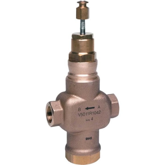 2-х ходовой регулирующий линейный муфтовый клапан Honeywell DN40 PN16 Kvs 25 20мм V5011R1083 2-х ходовой регулирующий линейный муфтовый клапан Honeywell DN40 PN16 Kvs 25 20мм V5011R1083