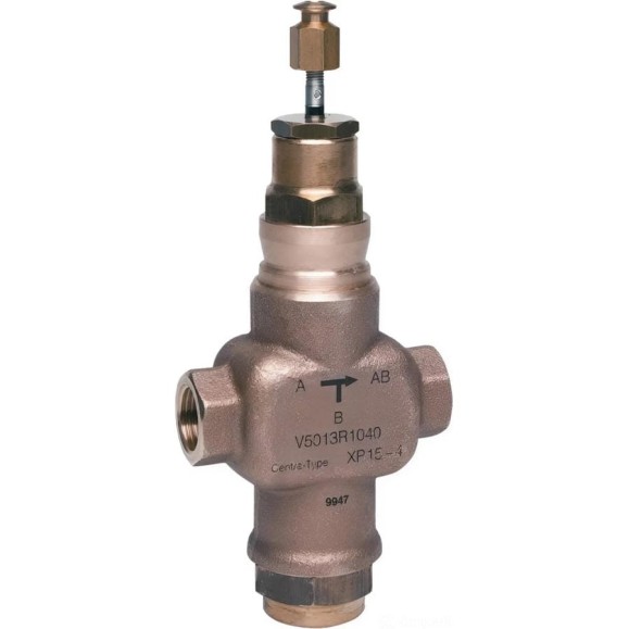 Ходовой регулирующий линейный муфтовый клапан DN40 PN16 Kvs 25 20мм Honeywell V5013R1081 Ходовой регулирующий линейный муфтовый клапан DN40 PN16 Kvs 25 20мм Honeywell V5013R1081