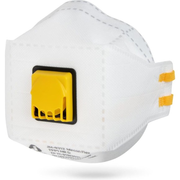 Респиратор Jeta Safety (20 шт) FFP1 NR D, трехпанельный, с клапаном, JM-9312-pack