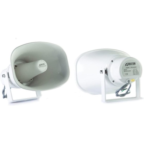 Громкоговоритель рупорный Roxton HP-30T 30Вт, 100В, 250...8000Гц, 113дБ 00-00006039 Громкоговоритель рупорный Roxton HP-30T 30Вт, 100В, 250...8000Гц, 113дБ 00-00006039