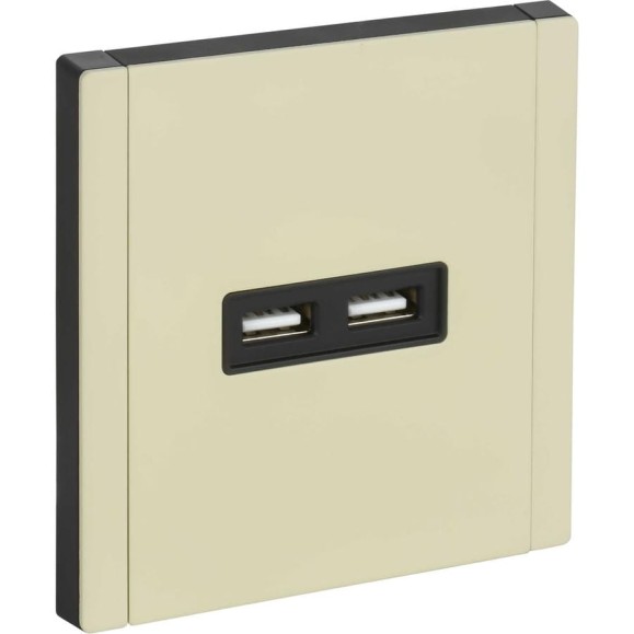 Розетка USB IEK FORTE&PIANO A+A 3,1А FP849M слоновая кость FP-U21-D31-M-K41
