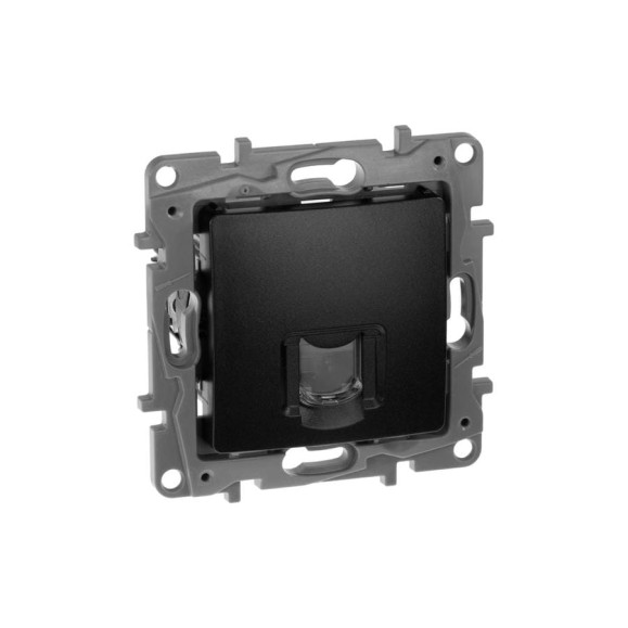 Розетка компьютерная IEK ETIKA RJ45 кат.6 UTP антрацит 672653