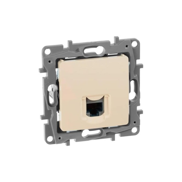 Розетка компьютерная IEK ETIKA RJ45 кат.5Е UTP слоновая кость 672341