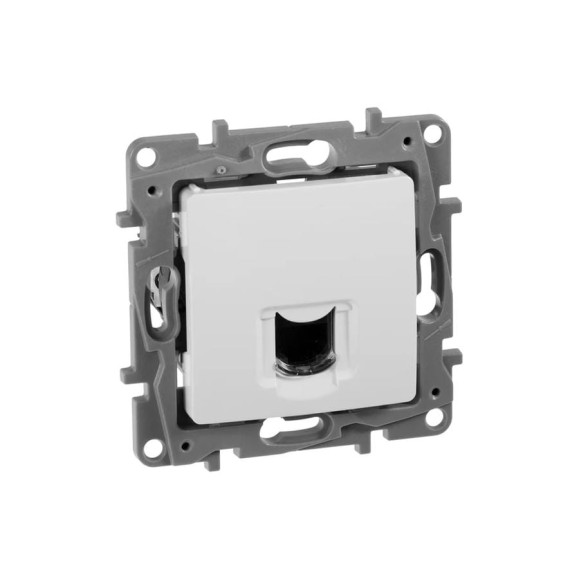 Розетка компьютерная IEK ETIKA RJ45 кат.6 UTP белый 672253