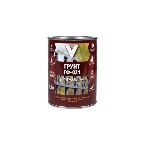 Грунт V ГФ-021 GF-10, 20 кг, серый 280689 Грунт V ГФ-021 GF-10, 20 кг, серый 280689