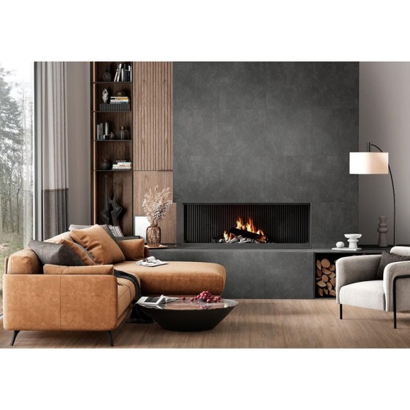 Керамогранит Бетон Про / Beton PRO матовый AlmaCeramica 600х600х9 1,8 м2 (5 шт в уп) графит GFU6060BTP20R