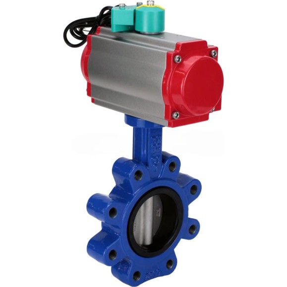 Затвор дисковый DN.ru QT450-304-NBR-2W-Fb-H Ду65 Ру16 LUG, пневмопривод DA-065, магнитный переключатель МППП-200 D050-86202 Затвор дисковый DN.ru QT450-304-NBR-2W-Fb-H Ду65 Ру16 LUG, пневмопривод DA-065, магнитный переключатель МППП-200 D050-86202