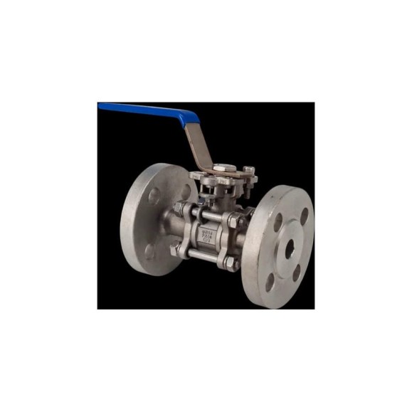 Кран шаровый фланцевый под привод NEWKEY нержавеющий (3PC), AISI304 DN15 (1/2), (CF8), PN40 NK-BFph15/4 Кран шаровый фланцевый под привод NEWKEY нержавеющий (3PC), AISI304 DN15 (1/2), (CF8), PN40 NK-BFph15/4