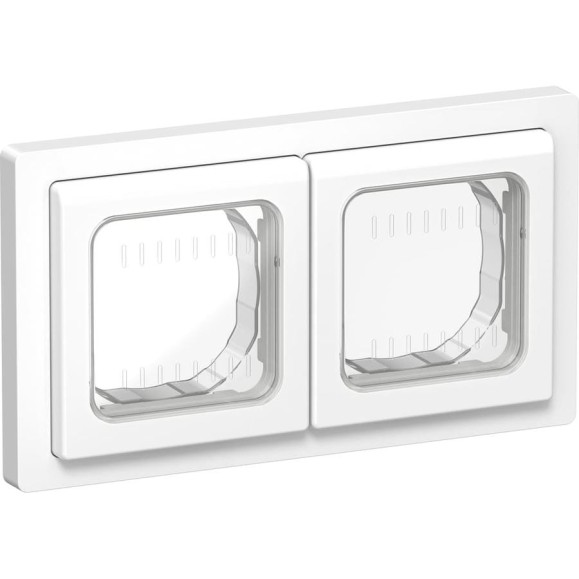 Рамка 2-местная IEK FLITE IP55 Рпро-2-55-ФлБ белый FI-M20-32-55-K01 Рамка 2-местная IEK FLITE IP55 Рпро-2-55-ФлБ белый FI-M20-32-55-K01