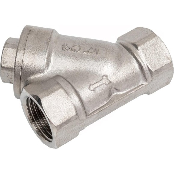 Обратный клапан NEWKEY муфтовый Y-тип нержавеющий, AISI304 DN15 (1/2), (CF8), PN64 NK-YC15/4 Обратный клапан NEWKEY муфтовый Y-тип нержавеющий, AISI304 DN15 (1/2), (CF8), PN64 NK-YC15/4