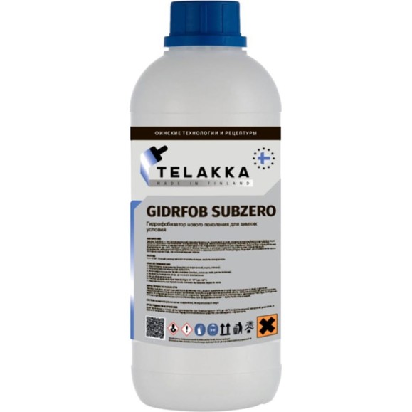 Гидрофобизатор при отрицательных температурах Telakka TELAKKA GIDROFOB SUBZERO 10л 4673763647902 Гидрофобизатор при отрицательных температурах Telakka TELAKKA GIDROFOB SUBZERO 10л 4673763647902
