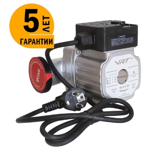 Циркуляционный насос VRT VR 32-6 180, с гайками 538290 Циркуляционный насос VRT VR 32-6 180, с гайками 538290