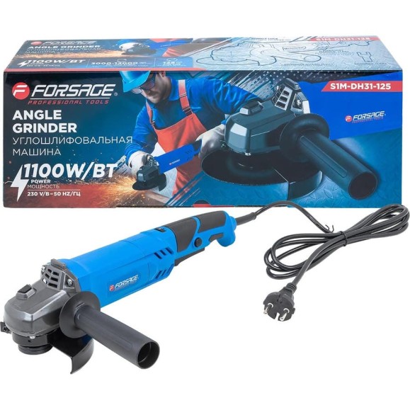 Машина углошлифовальная электрическая Forsage F-S1M-DH31-125(62011) Машина углошлифовальная электрическая Forsage F-S1M-DH31-125(62011)