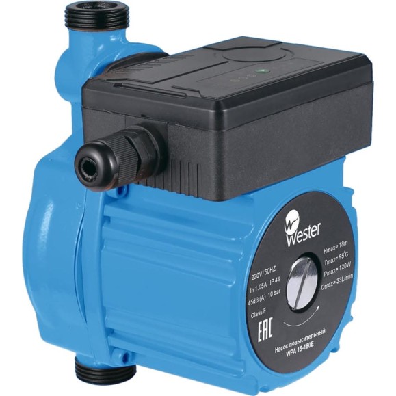 Насос повысительный Wester WPA 15-180E, с гайками 0-18-0075