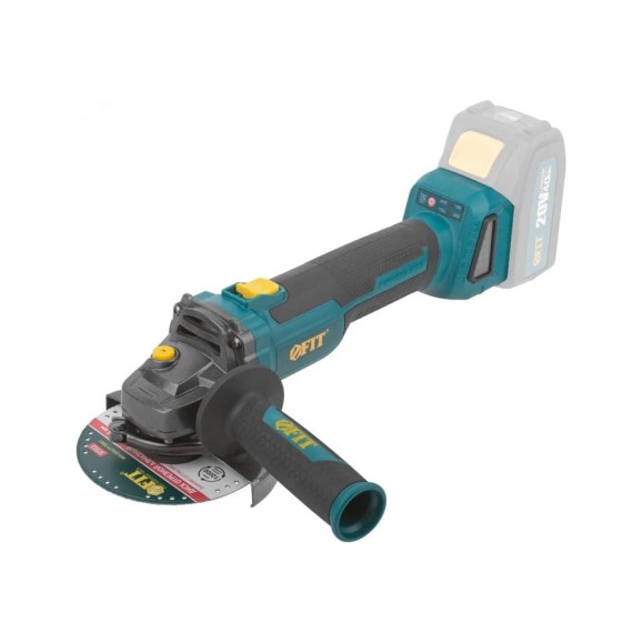 Шлифмашина угловая аккумуляторная FIT 20 В, 3500/8500 об/мин, КлК 125 мм, 1,7 кг, 2 частоты вращения, бесщеточный, без АКБ, коробка 79914 Шлифмашина угловая аккумуляторная FIT 20 В, 3500/8500 об/мин, КлК 125 мм, 1,7 кг, 2 частоты вращения, бесщеточный, без АКБ, коробка 79914