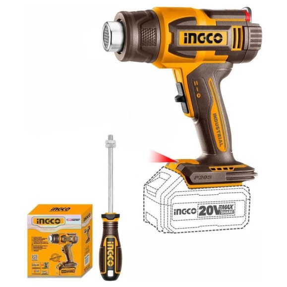 Фен аккумуляторный INGCO 20В (10) INDUSTRIAL HGLI2003 Фен аккумуляторный INGCO 20В (10) INDUSTRIAL HGLI2003