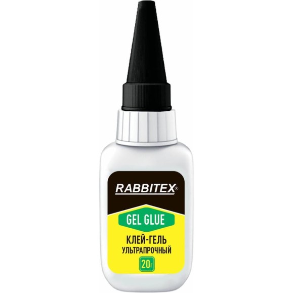 Клей-гель секундный суперклей RABBITEX УЛЬТРАПРОЧНЫЙ, МАКСИМАЛЬНЫЙ ОБЪЕМ, КОМПЛЕКТ 12 шт., 20 грамм 609804 Клей-гель секундный суперклей RABBITEX УЛЬТРАПРОЧНЫЙ, МАКСИМАЛЬНЫЙ ОБЪЕМ, КОМПЛЕКТ 12 шт., 20 грамм 609804