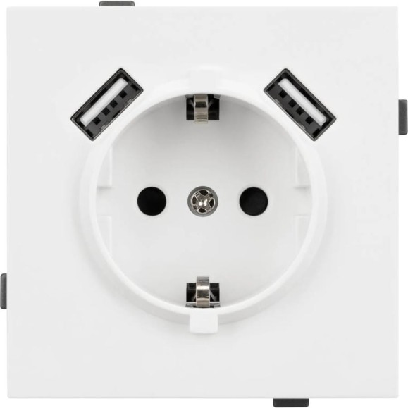 Механизм розетки с USB зарядкой Arlight SCT-TENDO-MUAA-PL-WH 1шт 054082