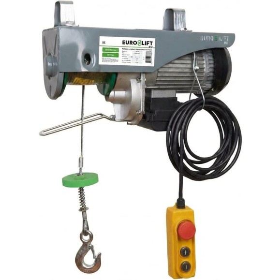 Лебедка электрическая стационарная PA-250 (г/п 125/250 кг, в/п 18/9 м) EURO-LIFT 00016923 Лебедка электрическая стационарная PA-250 (г/п 125/250 кг, в/п 18/9 м) EURO-LIFT 00016923