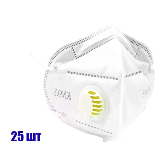 Респиратор с клапаном SEBMET KN95 FFP2 (упак. 25 шт) TD072000095.25
